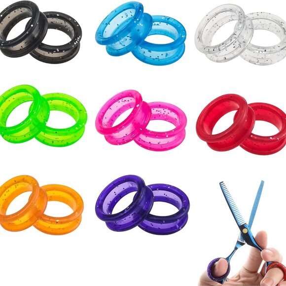 Other - 24 PCS Soft Silicone Scissors Finger Rings Dog Grooming Pet Shears Ring Thumb In